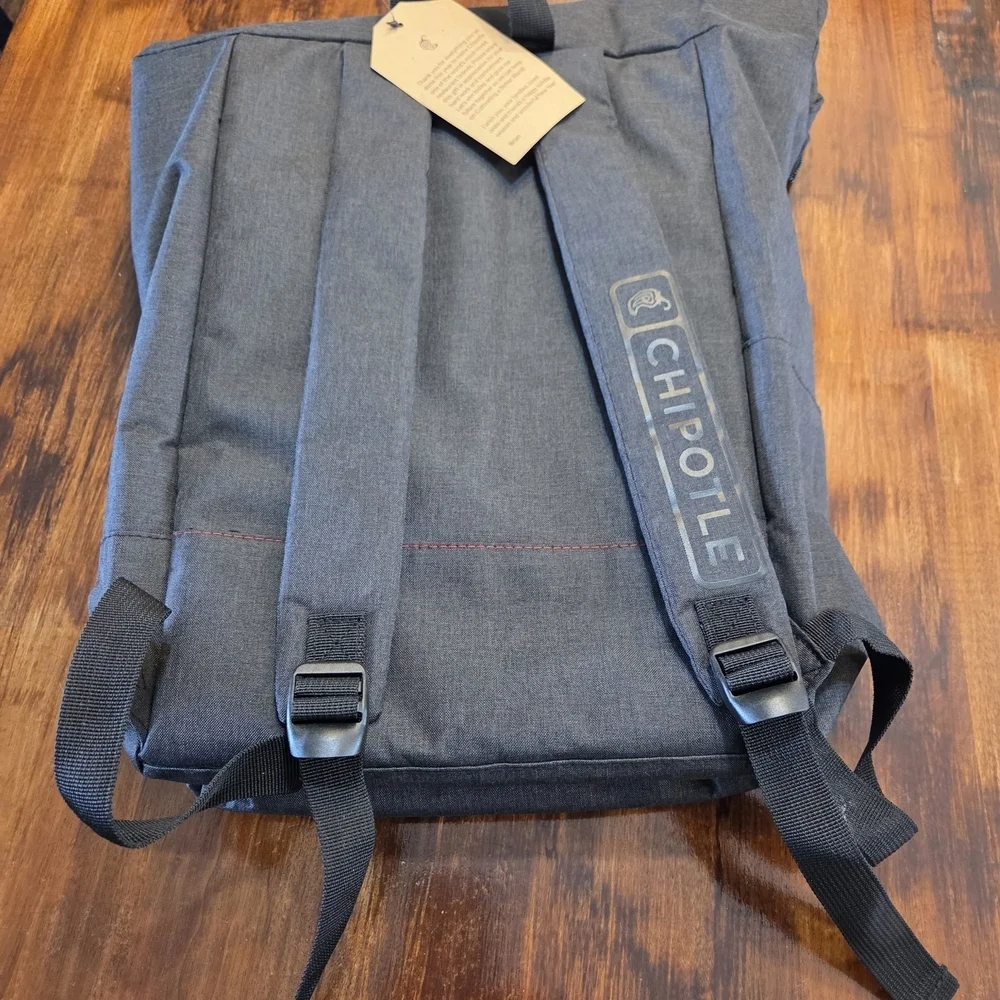 Authentic Chipotle Black Canvas Backpack Brand New With Tags